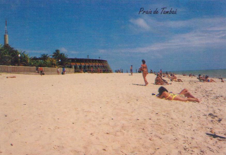 Joao Pessoa – PB – Tambau Beach with Tambau Hotel (Brazil)