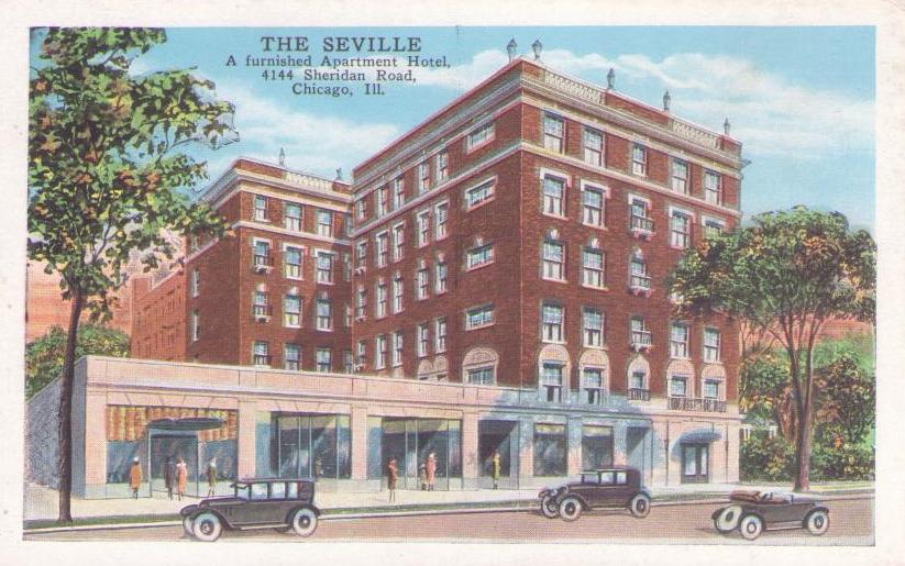 Chicago, The Seville, A furnished Apartment Hotel (USA)