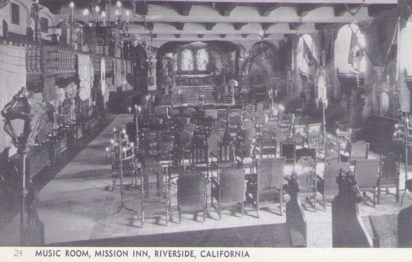 Riverside, Music Room, Mission Inn (California)