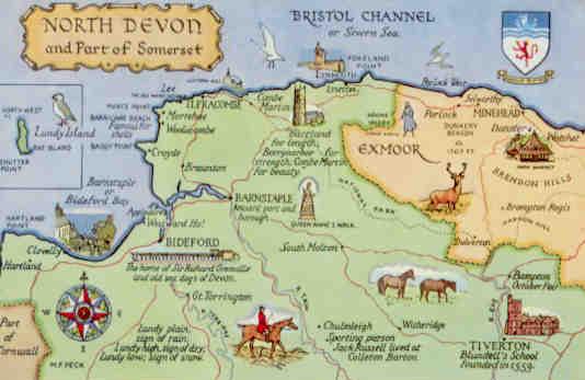 North Devon and Part of Somerset (England)