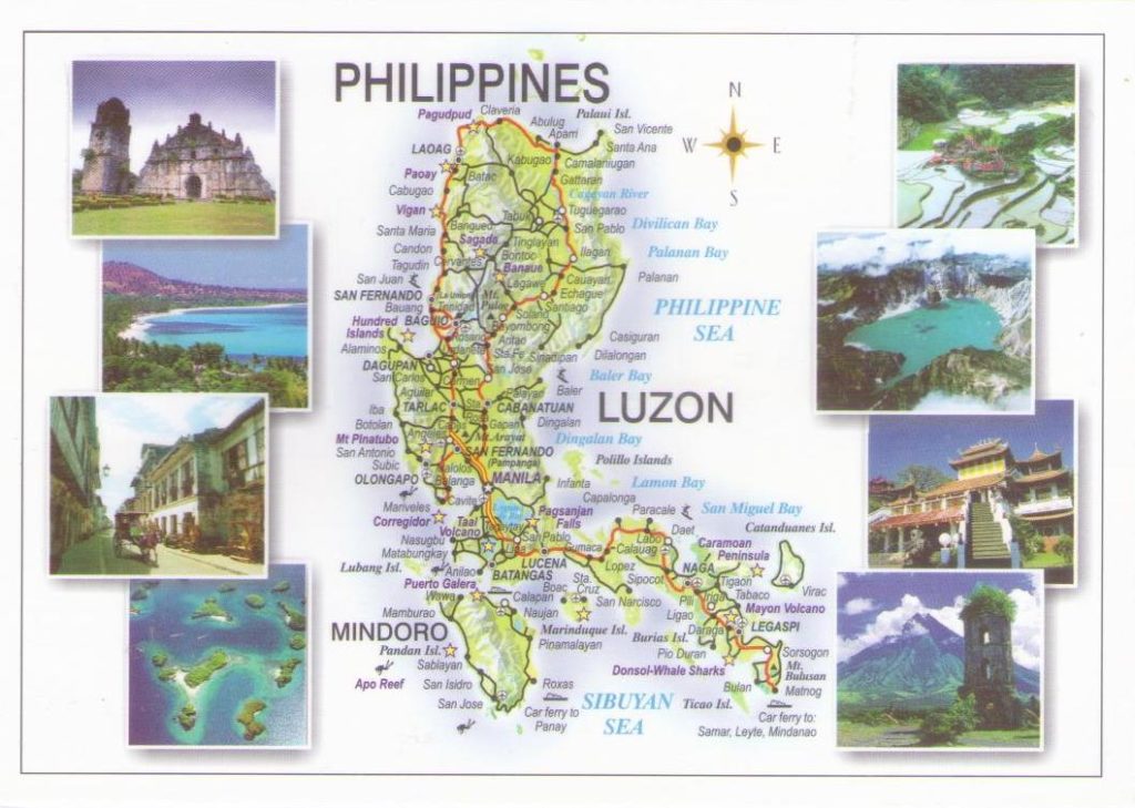 Luzon and Mindoro, multiple views (Philippines)