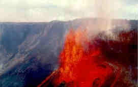 Hawaii Nat. Park, Kilauea Iki volcano eruption
