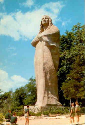 Lowden State Park, Black Hawk statue (Illinois, USA)