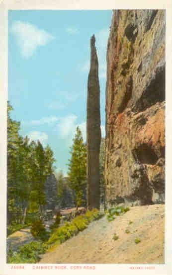 Yellowstone Park, Chimney Rock, Cody Road (USA)
