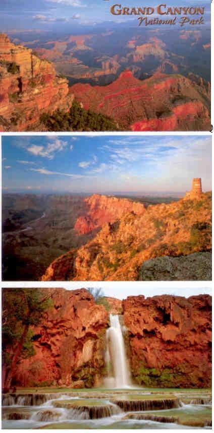 Grand Canyon – three connected cards (USA)