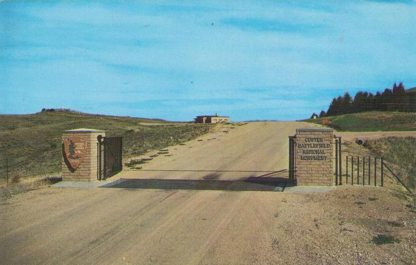 Entrance to Custer Battlefield National Monument (Montana, USA)
