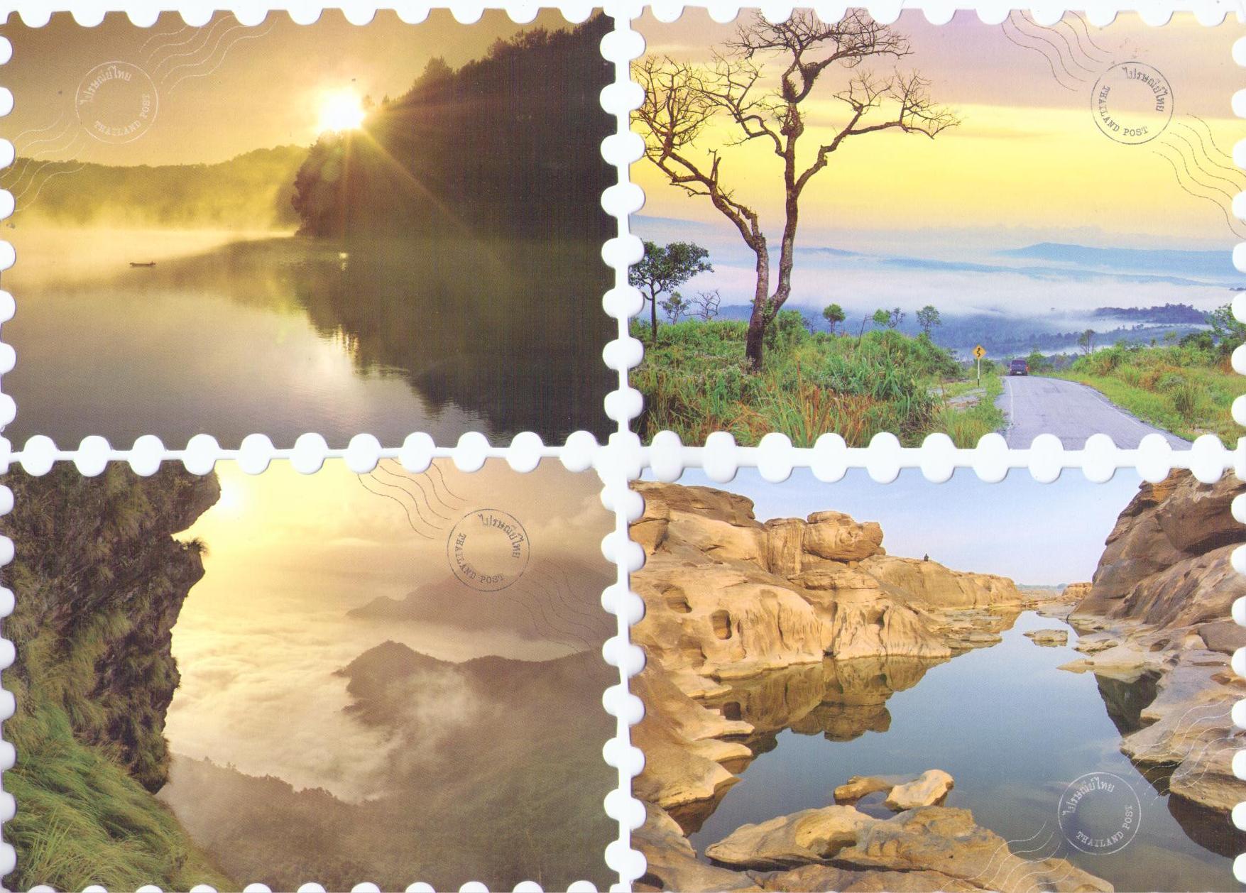 Scenic areas (set of four) (Thailand)