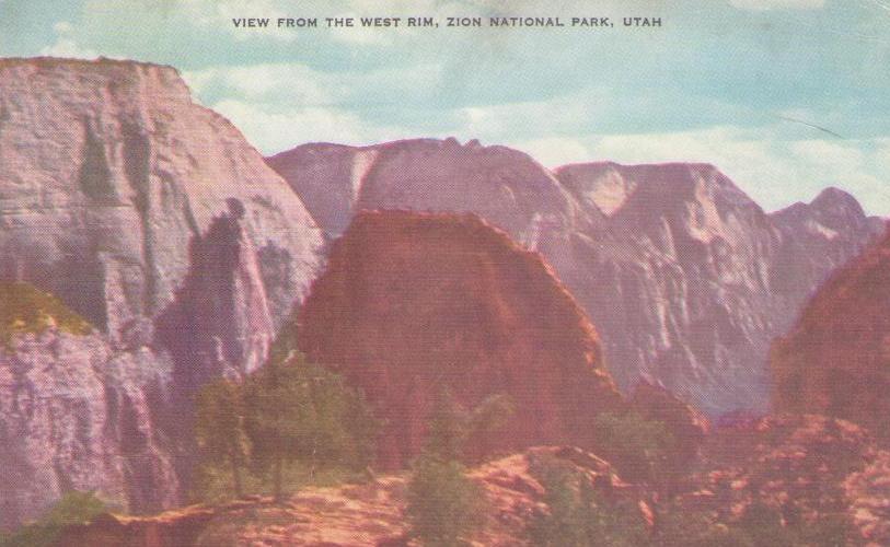 Zion National Park, View from the West Rim (Utah, USA)