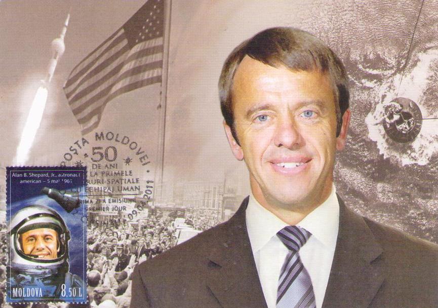 Alan B. Shepard, Jr., American Astronaut (Maximum Card) (Moldova)