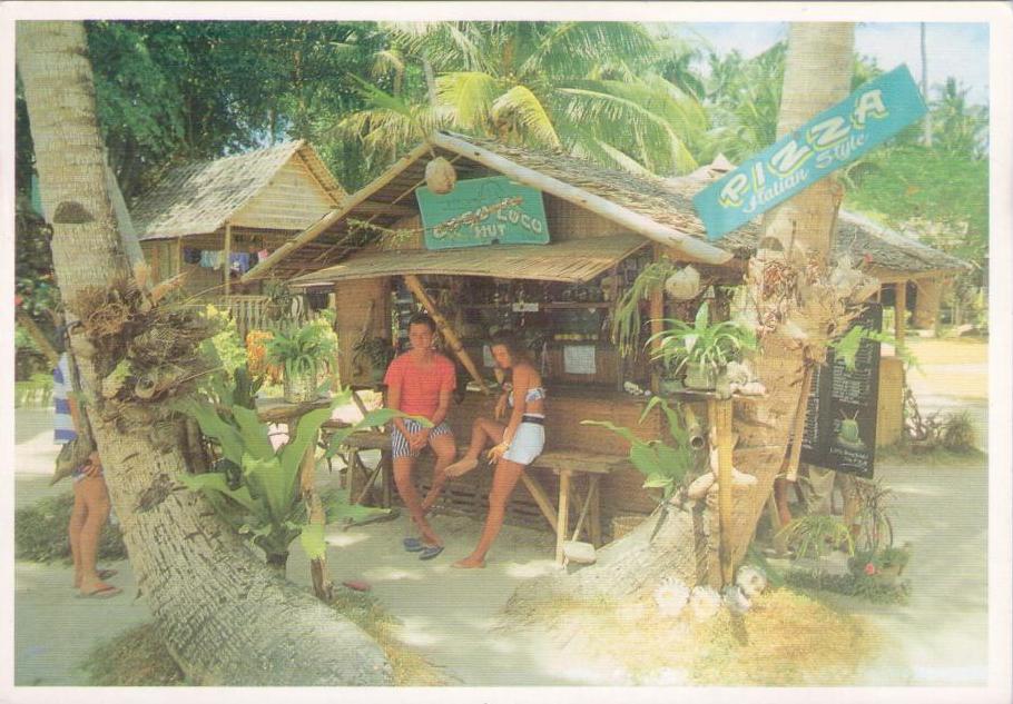 Boracay, Foreigners also enjoy local foods (Philippines)