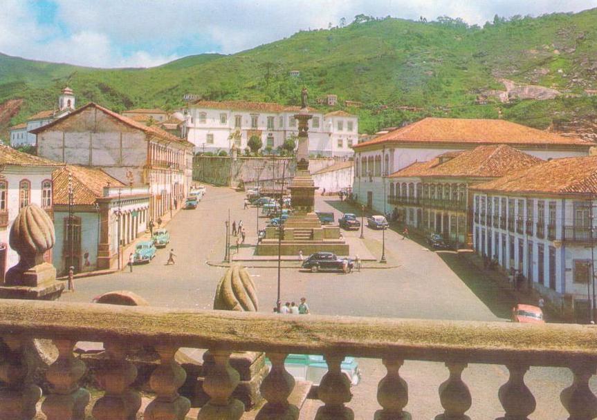 Ouro Preto – MG – Praca Tiradentes e Escola de Minas (Brazil)