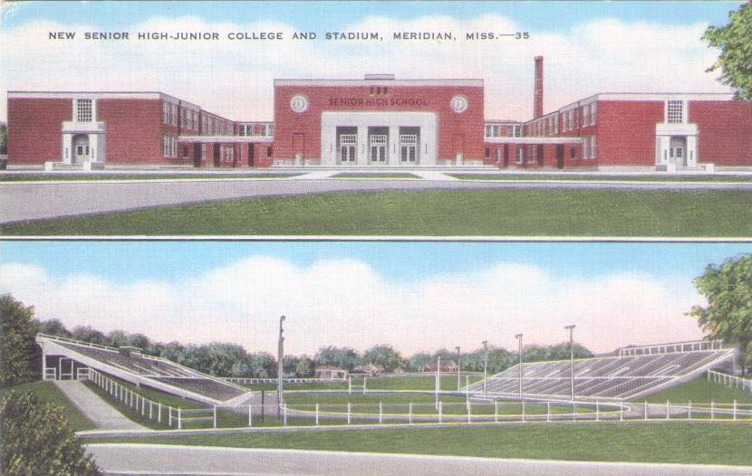 Meridian, New Senior High – Junior College and Stadium (Mississippi, USA)