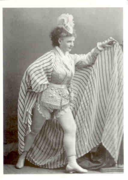New York burlesque actress, c. 1890