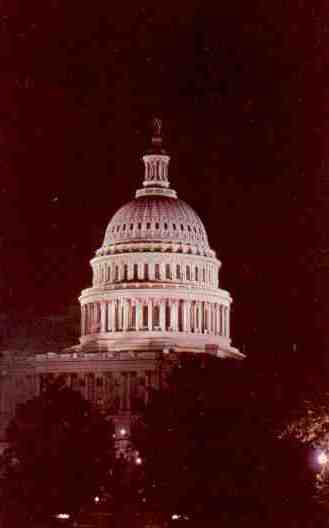 US Capitol, night