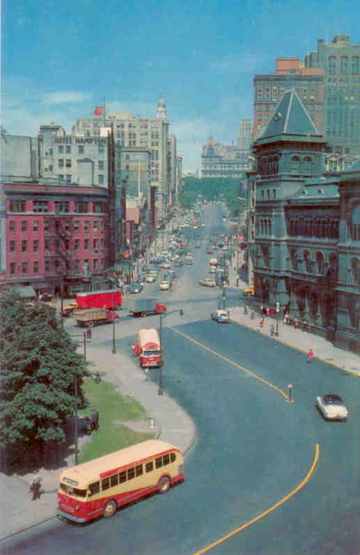 Albany, The Plaza, Old Post Office and State Capitol (New York)