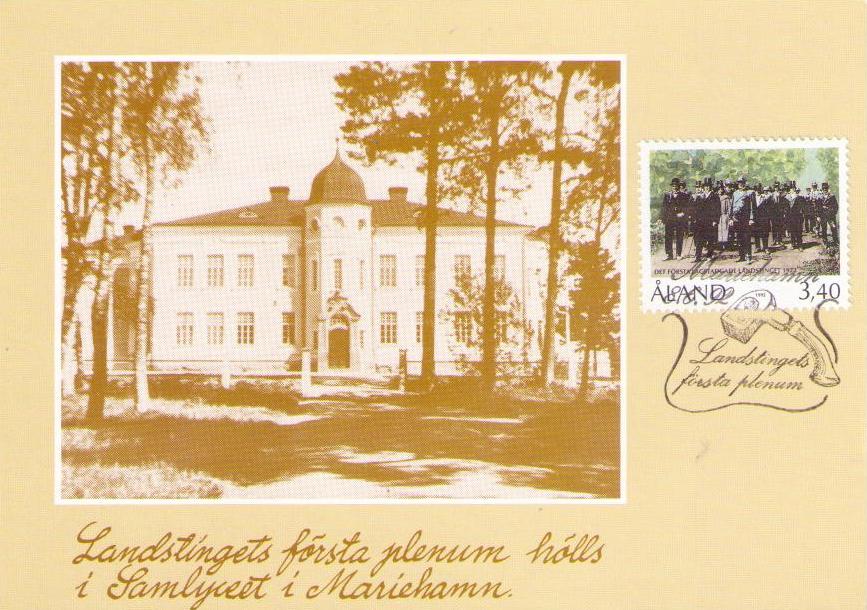 Aland, First meeting of first Provincial Parliament (Maximum Card) (Finland)