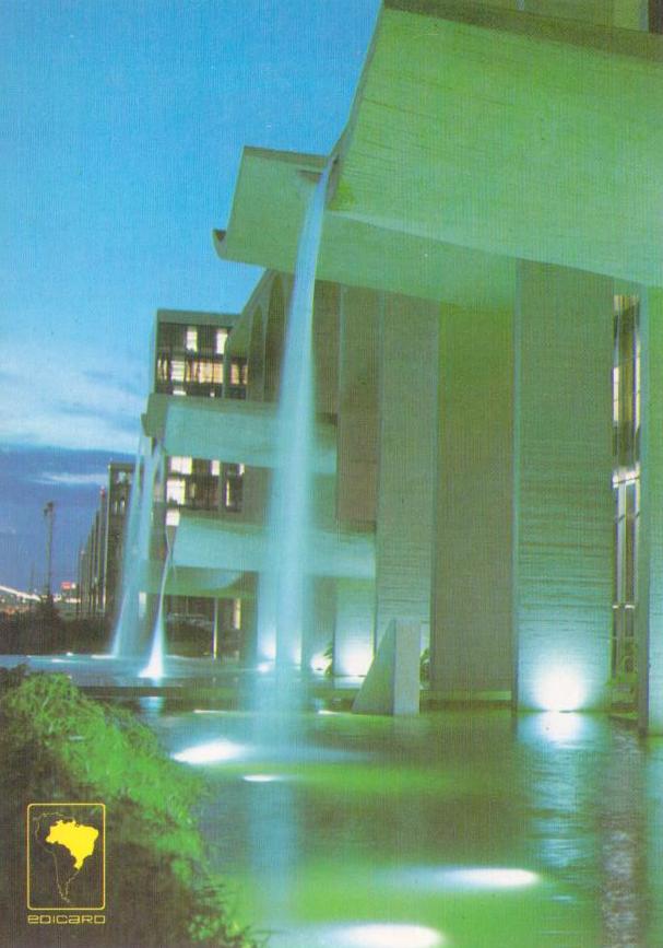 Brasilia – DF – Nocturne view of Justice Palace (Brazil)