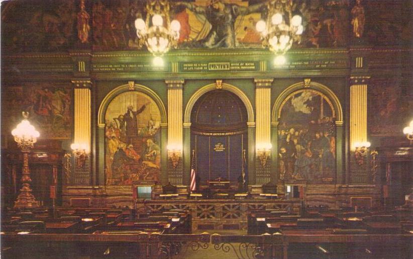 Harrisburg, State Capitol Senate Chamber (Pennsylvania, USA)