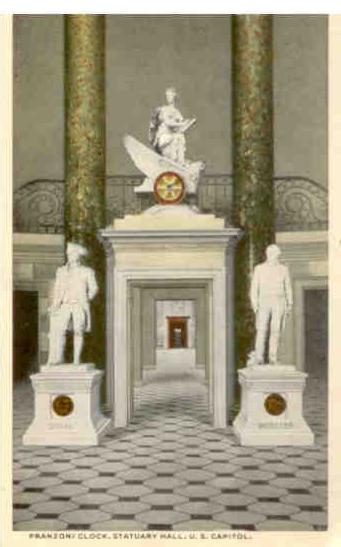 U.S. Capitol, Franzoni Clock, Statuary Hall