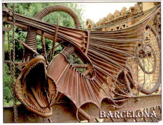 Barcelona, Gaudi dragon (Spain)