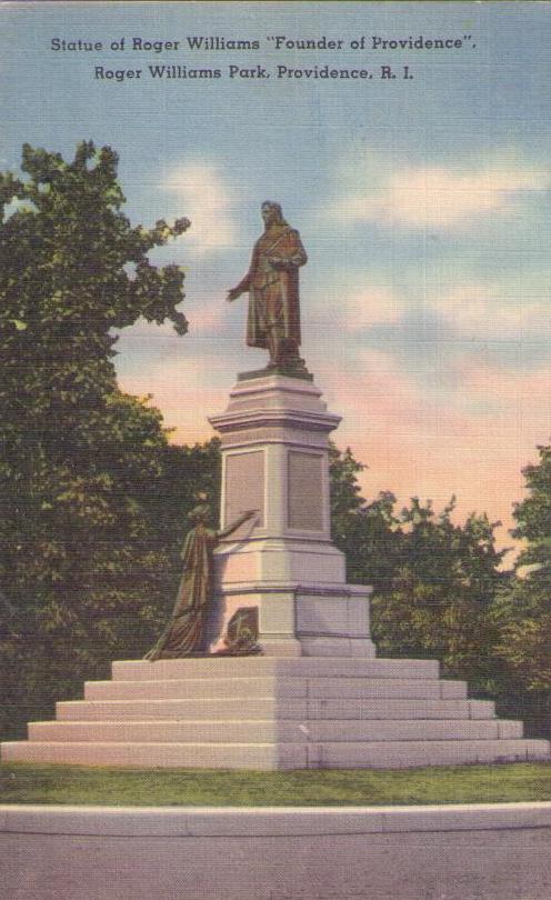 Statue of Roger Williams “Founder of Providence” (Rhode Island, USA)