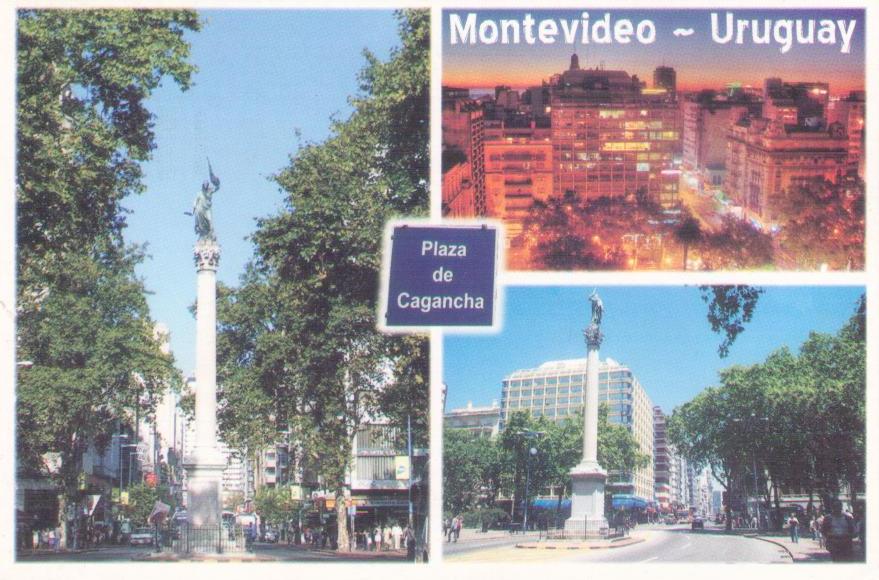 Montevideo, Plaza de Cagancha with Peace Column (Uruguay)