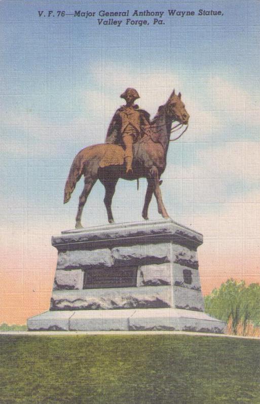 Valley Forge, Major General Anthony Wayne Statue (Pennsylvania, USA)