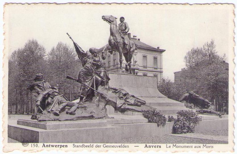 Anvers (Antwerpen), Le Monument aux Morts (Belgium)