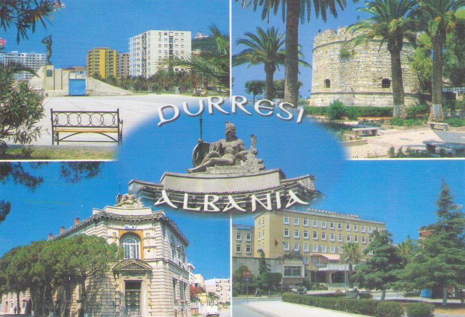 Durrësi, multiple views with Teuta (Albania)