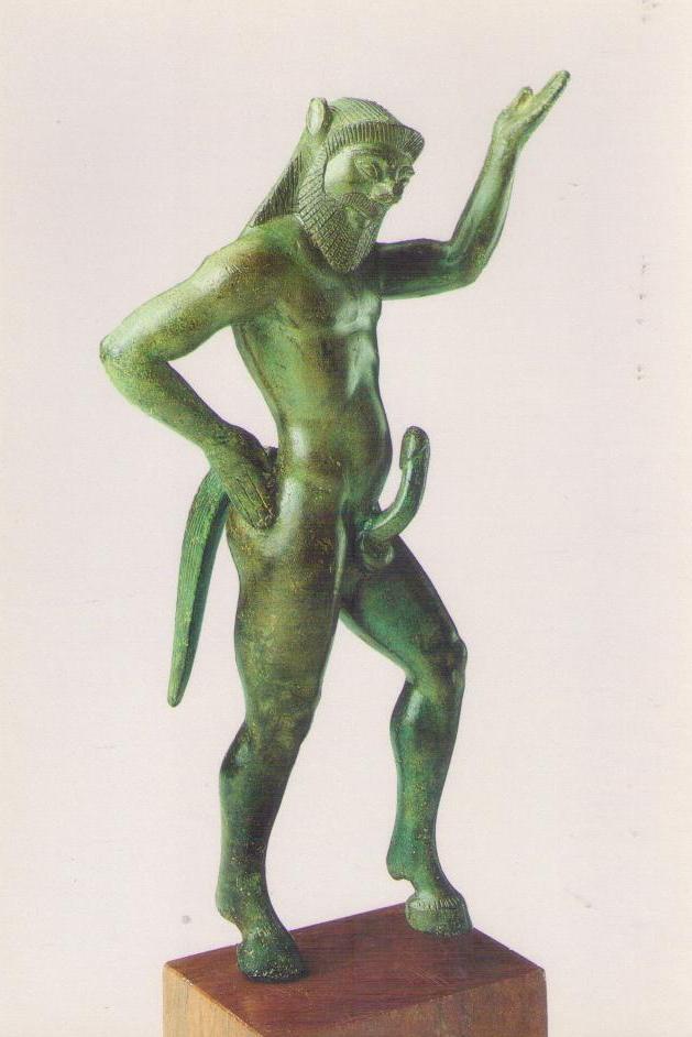 Statuette of a satyre (Athens National Museum)(Greece)