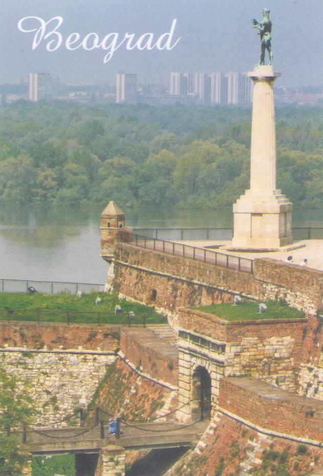 Victor, symbol of Belgrade (Serbia), daytime