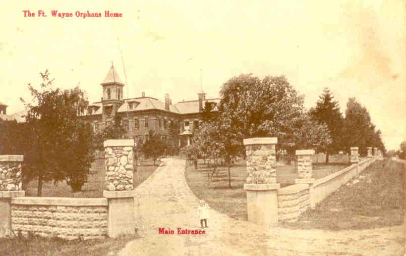 The Ft. Wayne Orphans Home, Main Entrance (Indiana, USA)