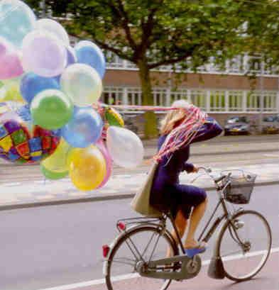 Balloons and Bicycle (Netherlands)