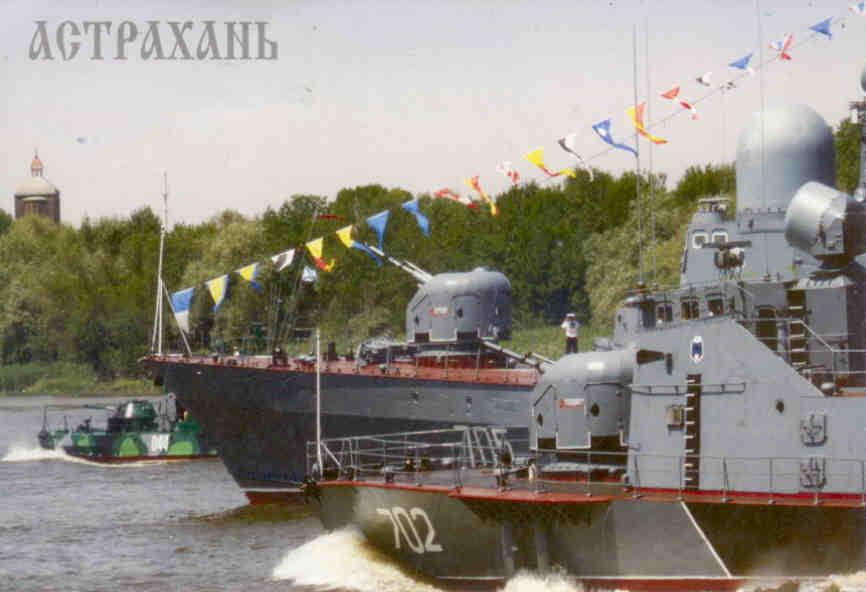 Astrakhan, day of the naval forces (Russia)