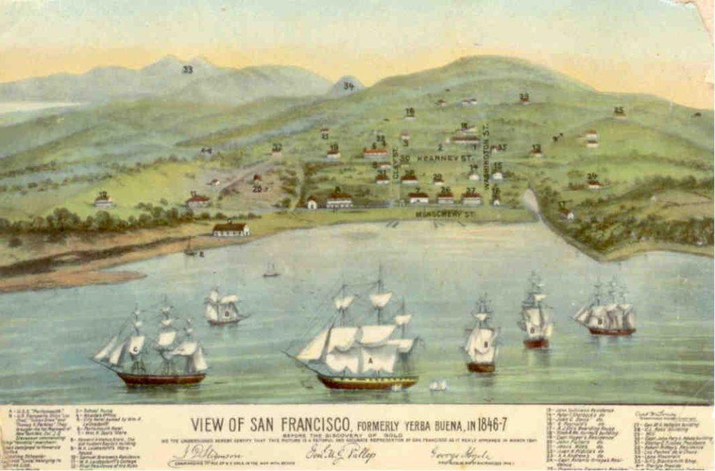 View of San Francisco in 1846-7