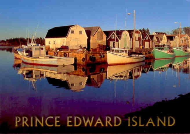 New London, Prince Edward Island, fishing boats (Canada)