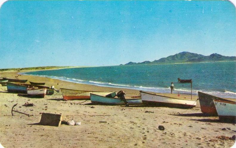 Hermosillo, Boats in Kino Bay (Mexico)
