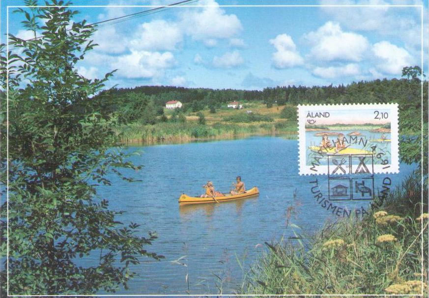 Aland, Tourism, rowboat (Maximum Card) (Finland)