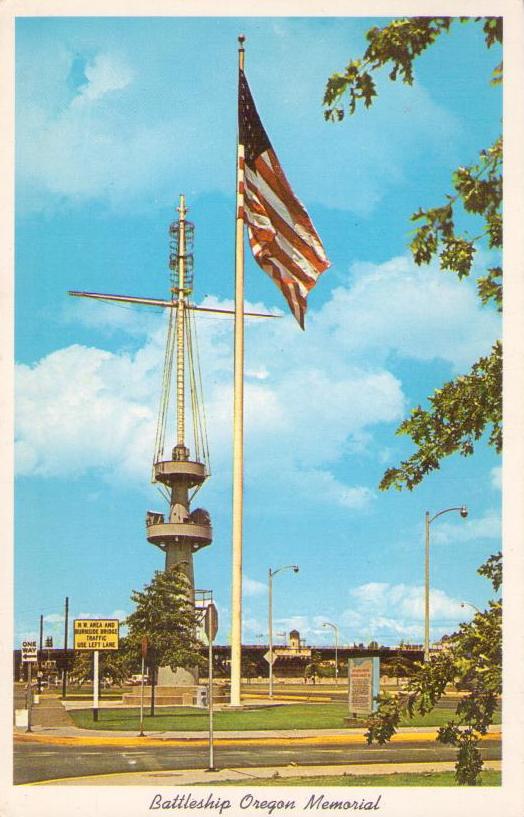 Portland, Battleship Oregon Memorial (Oregon, USA)