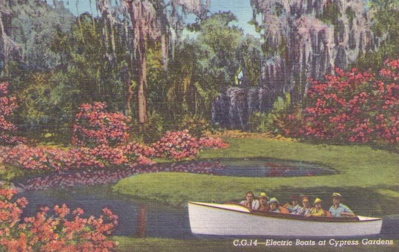Electric Boats at Cypress Gardens (Florida, USA)