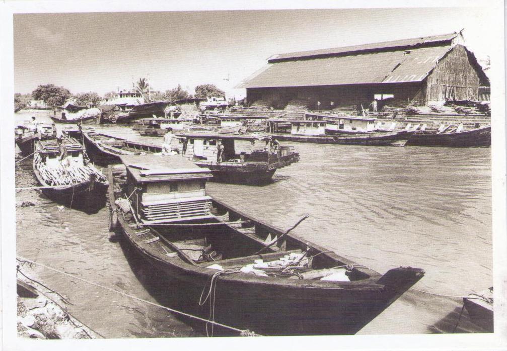 The Melaka river (Malaysia)