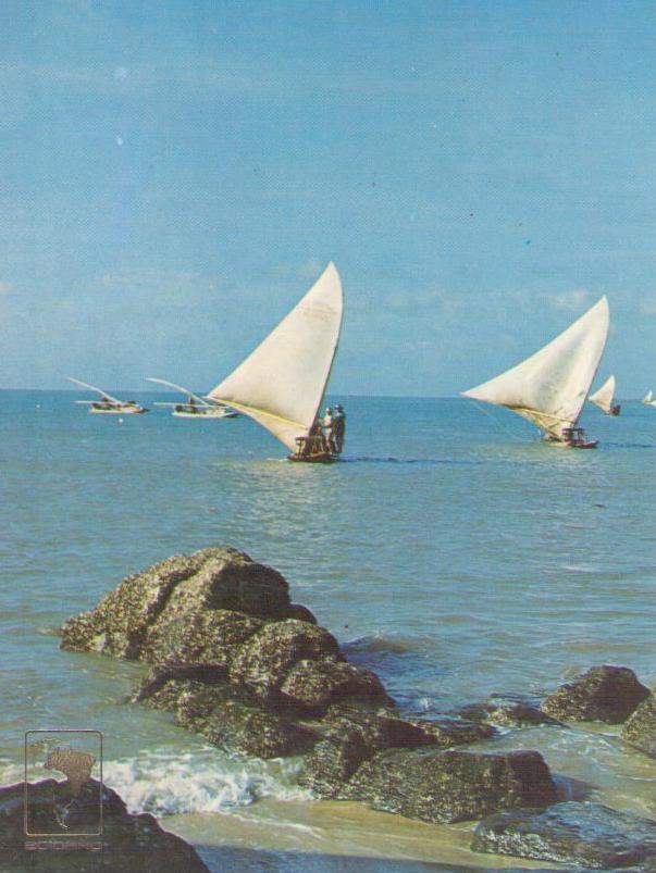 Fortaleza – CE – Rafts on Iracema Beach (Brazil)