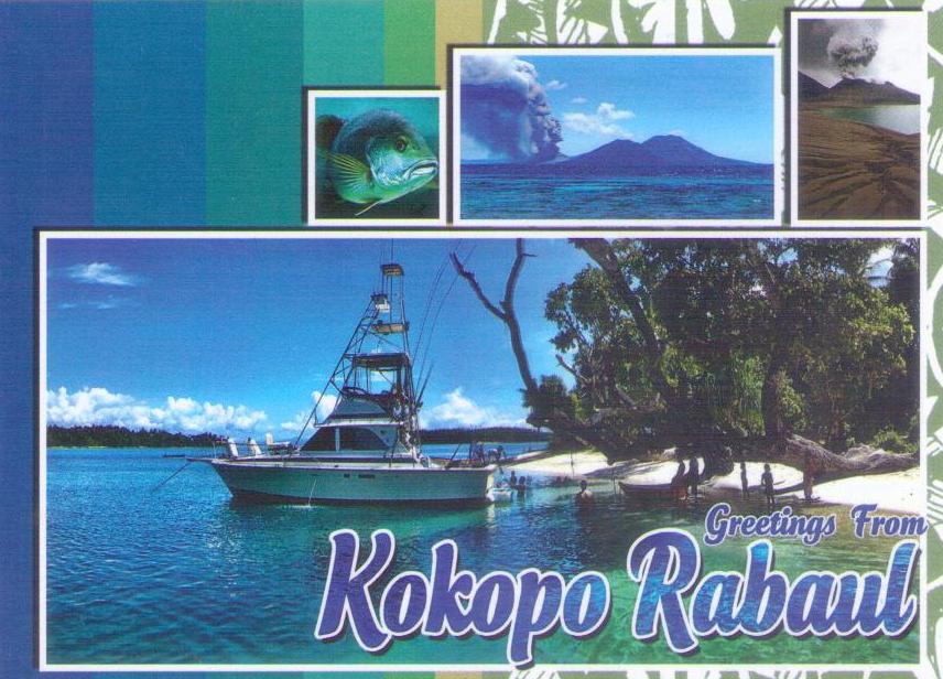 Greetings from Kokopo Rabaul – multiple views (Papua New Guinea)