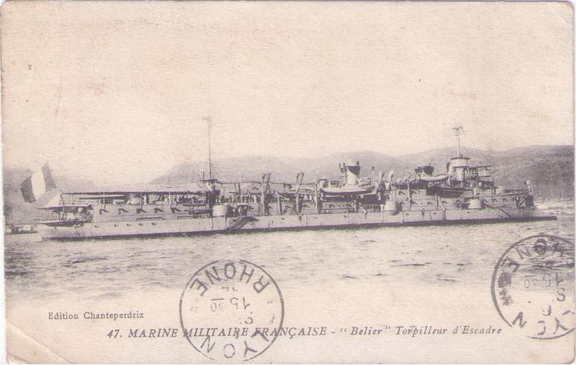 Marine Militaire Francaise – “Belier” Torpilleur d’Escadre (France)