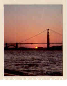 Golden Gate Bridge, sunset
