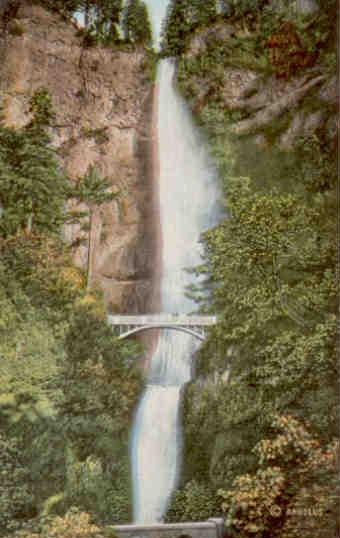 Multnomah Falls, Benson Foot Bridge (Oregon)