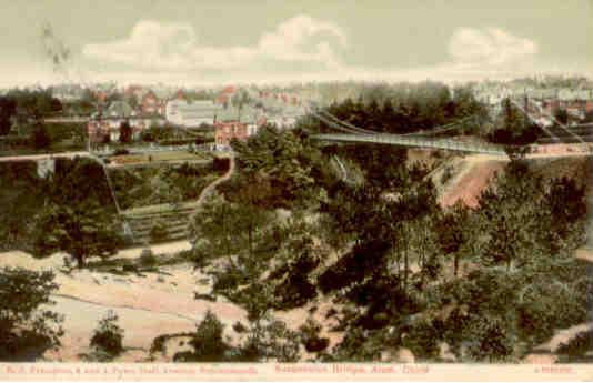 Alum. Chine Suspension Bridge, Bournemouth (England)