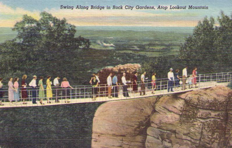 Rock City Gardens, Swing Along Bridge (Tennessee, USA)