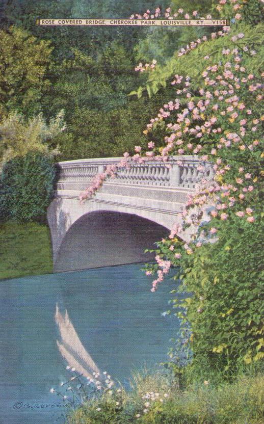 Rose Covered Bridge, Cherokee Park, Louisville (Kentucky, USA)