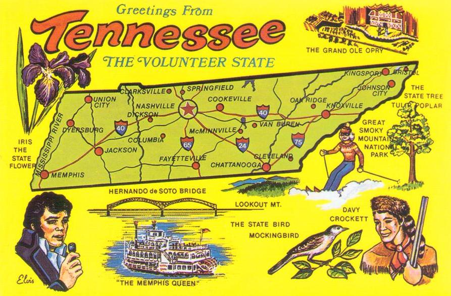 Greetings from Tennessee, The Volunteer State – Hernando de Soto Bridge